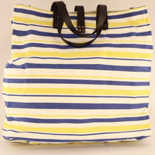 Load image into Gallery viewer, BellasOriginal Bags Canvas Blue Yellow &amp; White bag