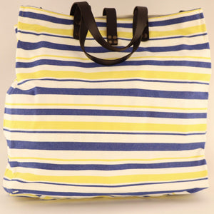 BellasOriginal Bags Canvas Blue Yellow & White bag