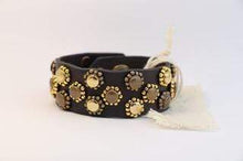 Load image into Gallery viewer, BellasOriginal Bracelets Dark Brown leather bracelet with rivets