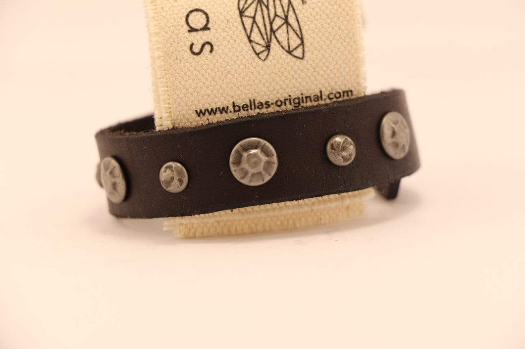 BellasOriginal Bracelets Leather Bracelet Black color